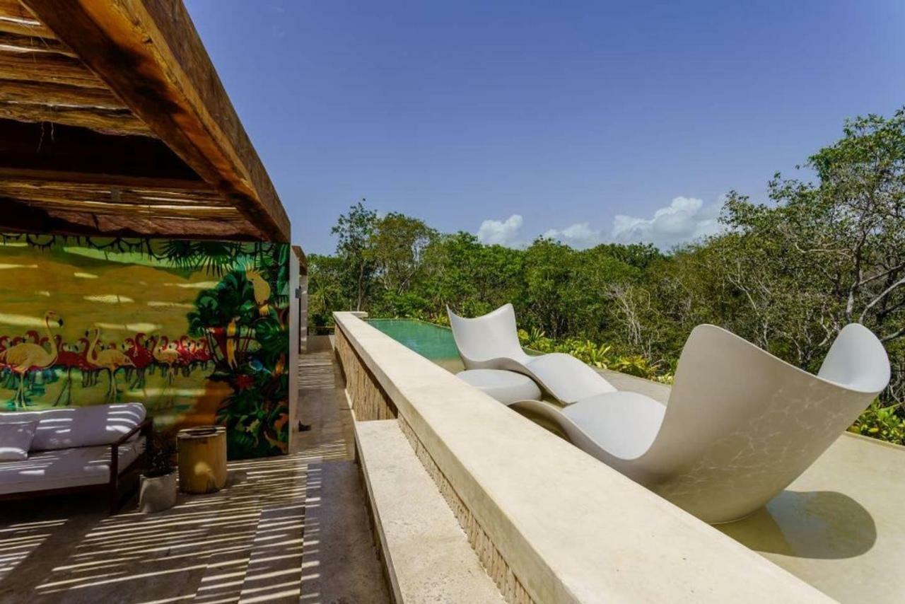 Jungle Luxury In Private Residential Area & Stunning Rooftop By Stella Rentals Tulum Esterno foto